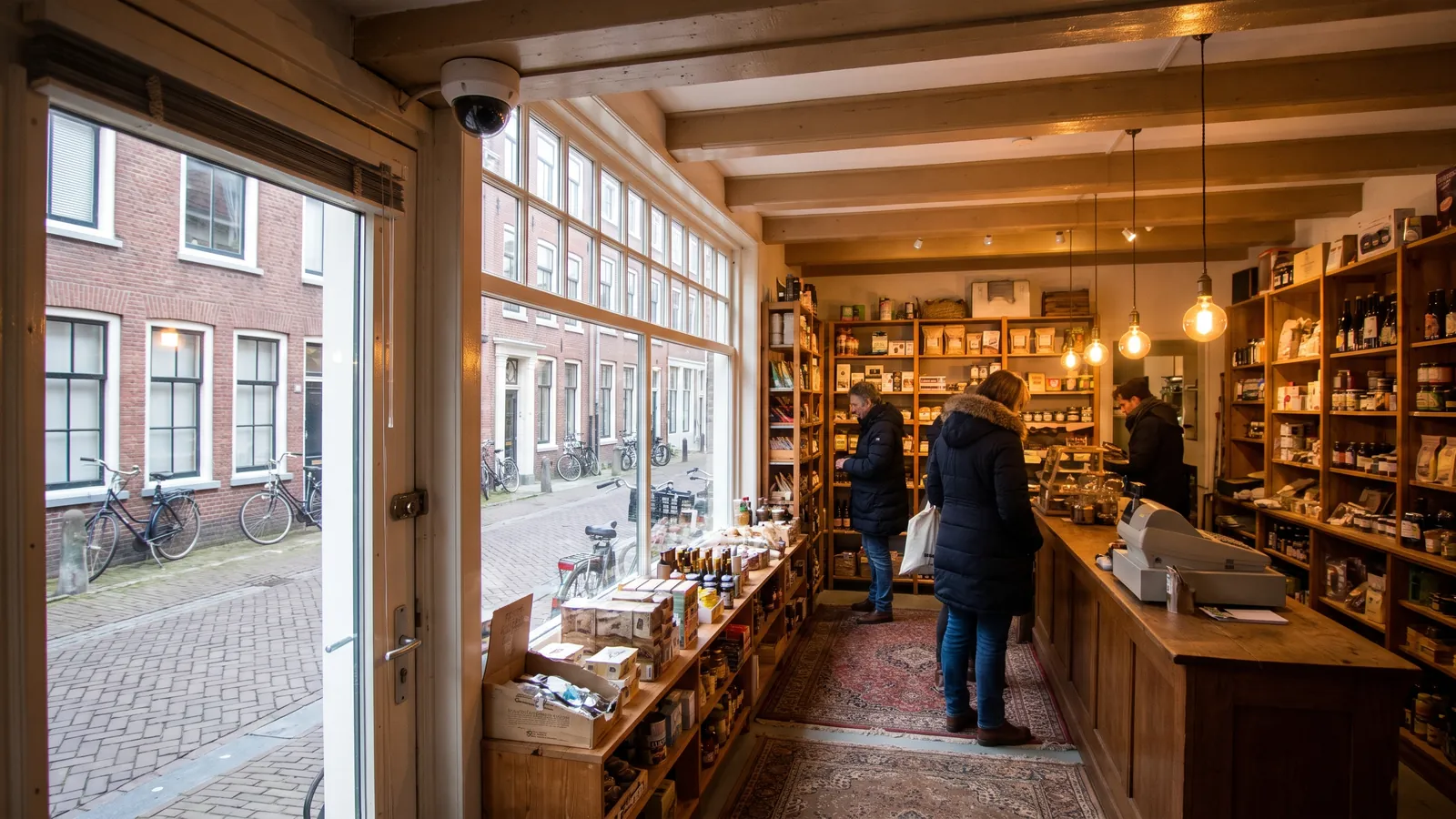 Winkel beveiligd met Hikvision camerabeveiliging