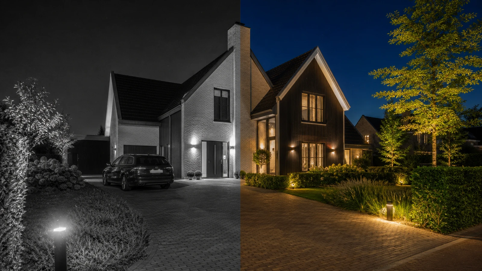 Vergelijking tussen standaard nachtzicht en Hikvision ColorVu nachtzicht