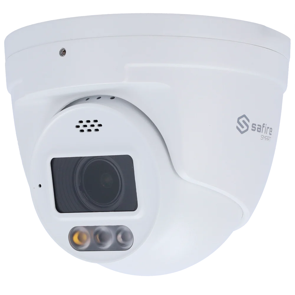 Safire 4MP Turret l1 Advanced en Duallight Range- Weerbestendigheid-Ingebouwd Alarm-Ingebouwd Microfoon -SF-IPT511ZA-4I1-SL