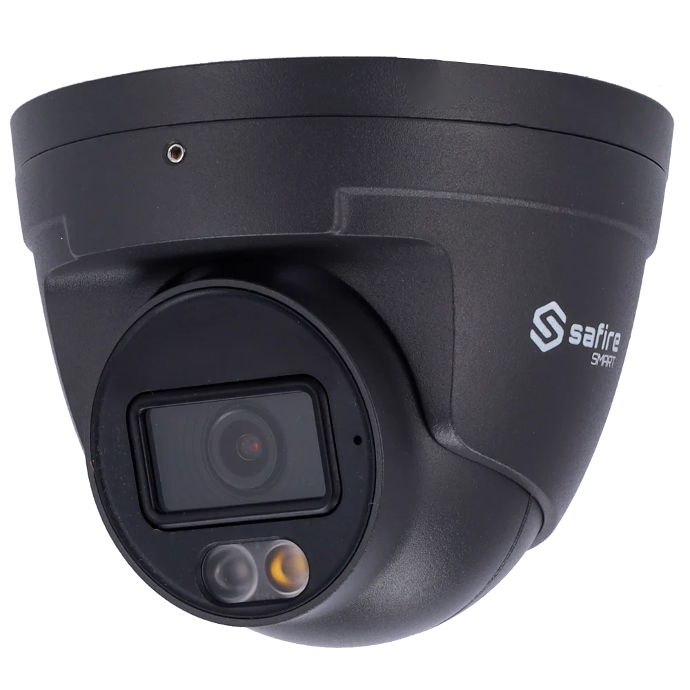 Safire Smart- 4MP- Turret IP Camera I1 AI Advanced – DualLight Range-SF-IPT020A-4I1-DL-GREY