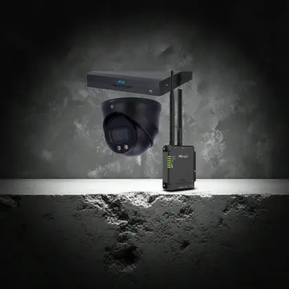4MP / 4G Router – Full Night Color – AI IP Camera Met Nachtzicht Camerasysteem Plus – 1x Dome IP Camera