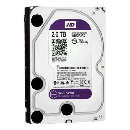 WD Purple 2TB Surveillance Harde Schijf