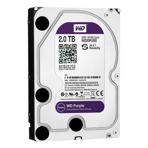WD Purple 2TB Surveillance Harde Schijf